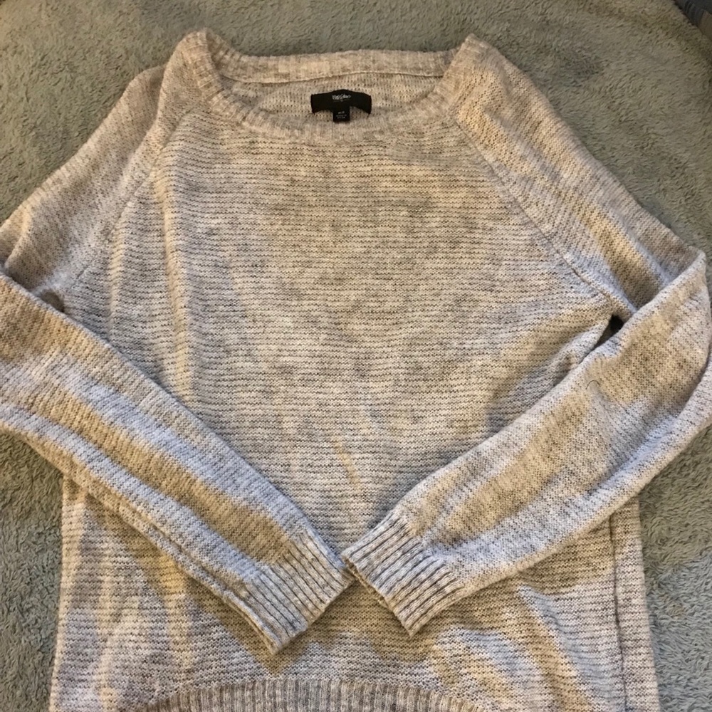 Mossimo silver sparkle mohair blend sweater
